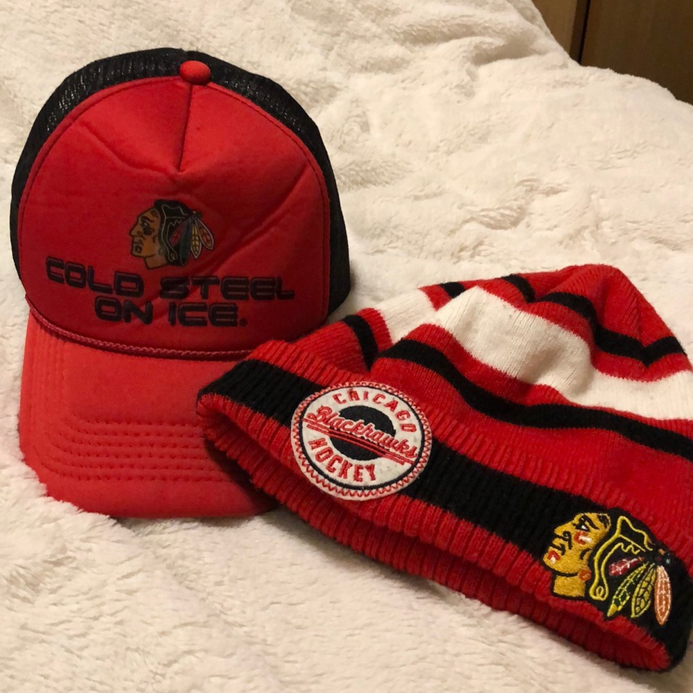 Chicago blackhawks Hockey cap and youth beanie